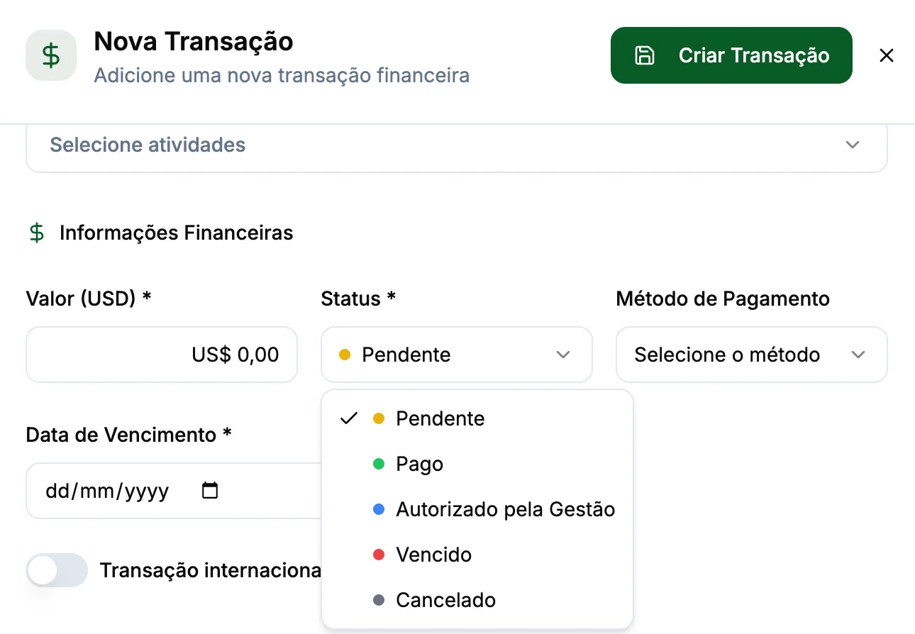 Fluxo de Aprovação