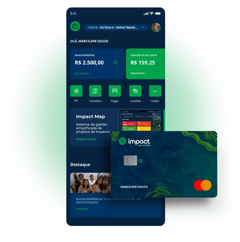 App Impact - Interface do aplicativo